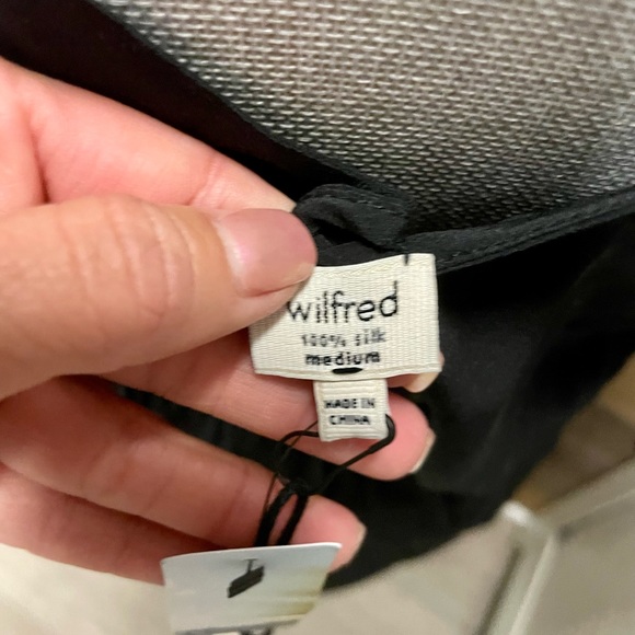 Wilfred Silk Black Dress - Medium - Picture 3 of 5